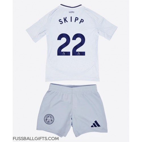 Leicester City Oliver Skipp #22 Fußballbekleidung 3rd trikot Kinder 2024-25 Kurzarm (+ kurze hosen)